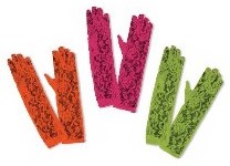 Neon Lace Gloves